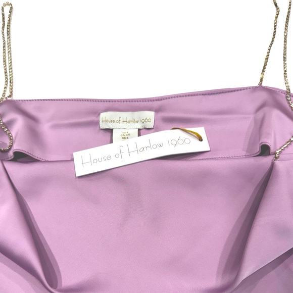 HOUSE OF HARLOW 1960 Rhinestone Bling Sexy Strap Tank Cami Top Glam NWT Large - Picture 4 of 6